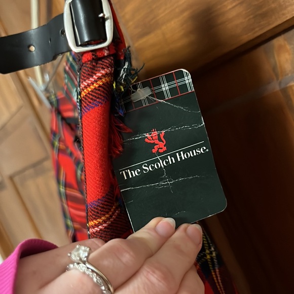 The Scotch House | tartan skirt | midi skirt | red | Sz. 14 - Picture 5 of 6